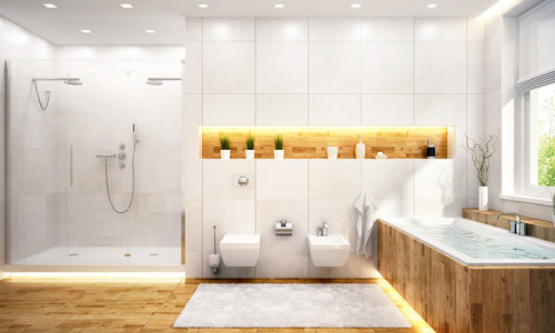 Modernes Weißes Badezimmer